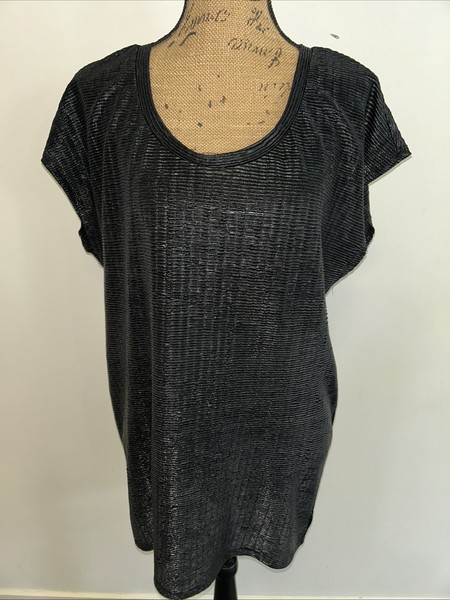 Dotti dress womens sz M shift Dress Mini Textured Sleeveless Relaxed Fit Stretch
