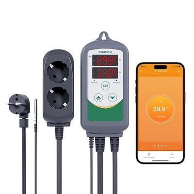 Inkbird Thermostat ITC-308-WIFI Temperaturregler Wi-Fi Fernsteuerung
