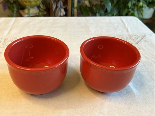 Fiestaware Jumbo Bowls 18 oz *Retired* Red Color Soup Coffee Candy Dishes Mug