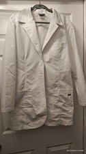 Women's Lab Coat Grays Anatomy MidLength XL  Heartbeat Embroidery