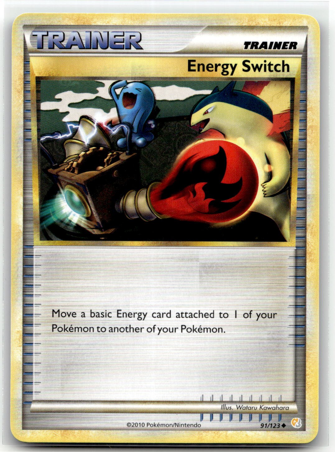 Energy Switch 91/123 Uncommon HeartGold & SoulSilver Pokemon LP