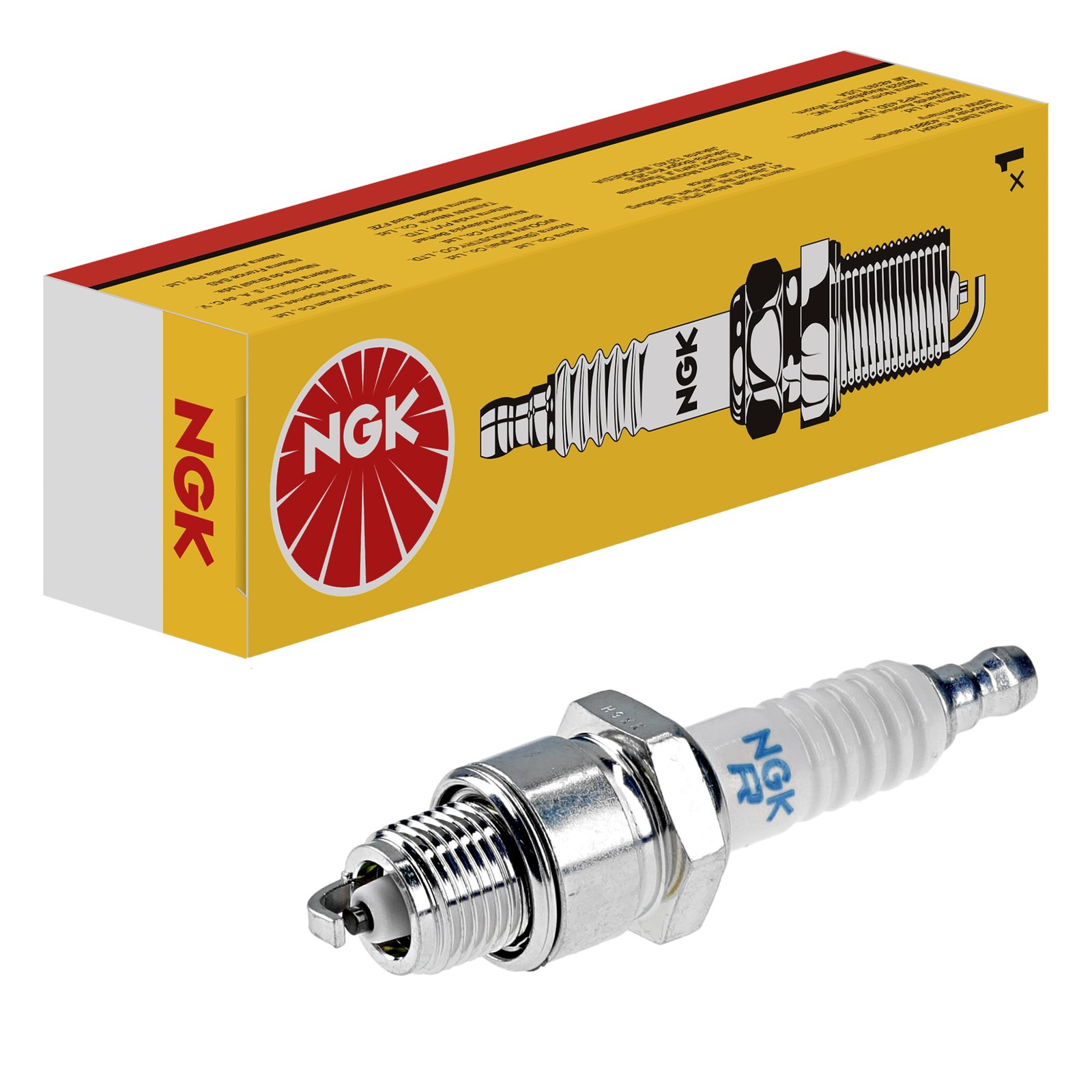 NGK New Standard Spark Plug BPZ8HS10, 3133 Set of 4 Spark Plugs