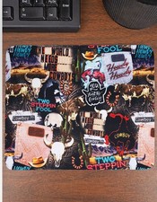 Country Western Honky Tink COWBOY COLLAGE SQU...