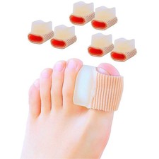 6 Pack Gel Toe Spacer Separators 0.6'' Thick , Bunion Corrector for Overlappi...