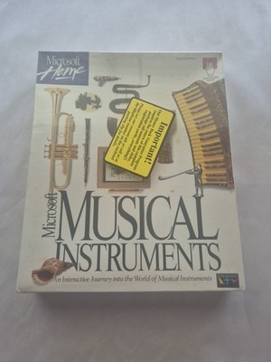 Microsoft Musical Instruments (1993)   Factory Sealed   Vintage Mac CD-ROM