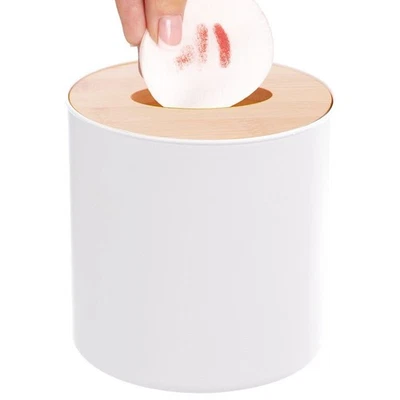 Poubelle de salle de bain blanche WHITNEY 1,5 l - Photo 1/4