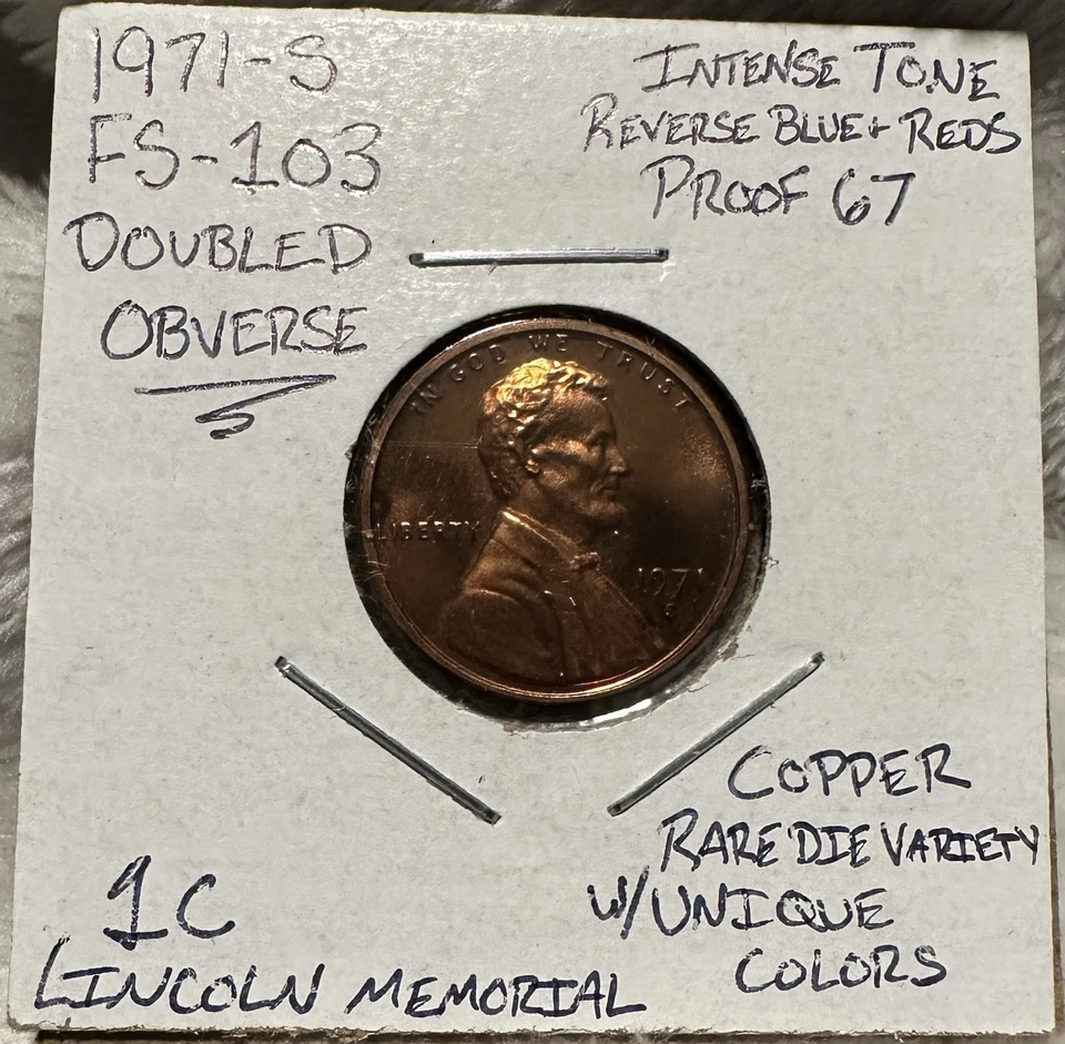 1971-S Lincoln Memorial FS-103 DD Copper Ultra Rare - Image 2 of 4
