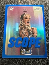 2026 Topps Chrome WWE Sol Ruca Scope /150 Blue Refractor HARD