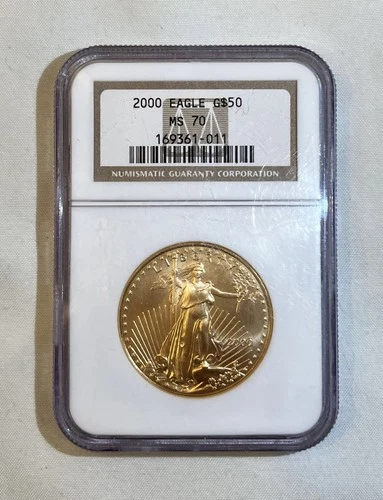 2000 Gold Eagle 1oz $50 NGC MS70