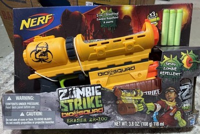 Nerf Zombie Strike Biosquad Eraser ZR-100 Blaster Dart Gun Hasbro New