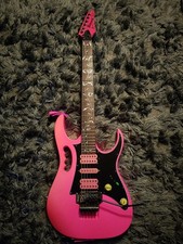 IBANEZ JEMJRSP 1P-02 Pink 2017 (With Dimarzio Strap)