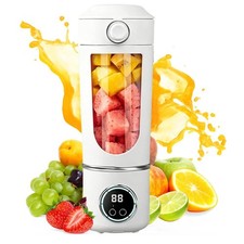 SKIKHN Personal Blender, 700ml Portable Juicer Blender USB White