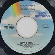 NEW EDITION Earth Angel MCA MCA-52905 VG 45 RPM 1986 Contemporary R&B 7" Funk