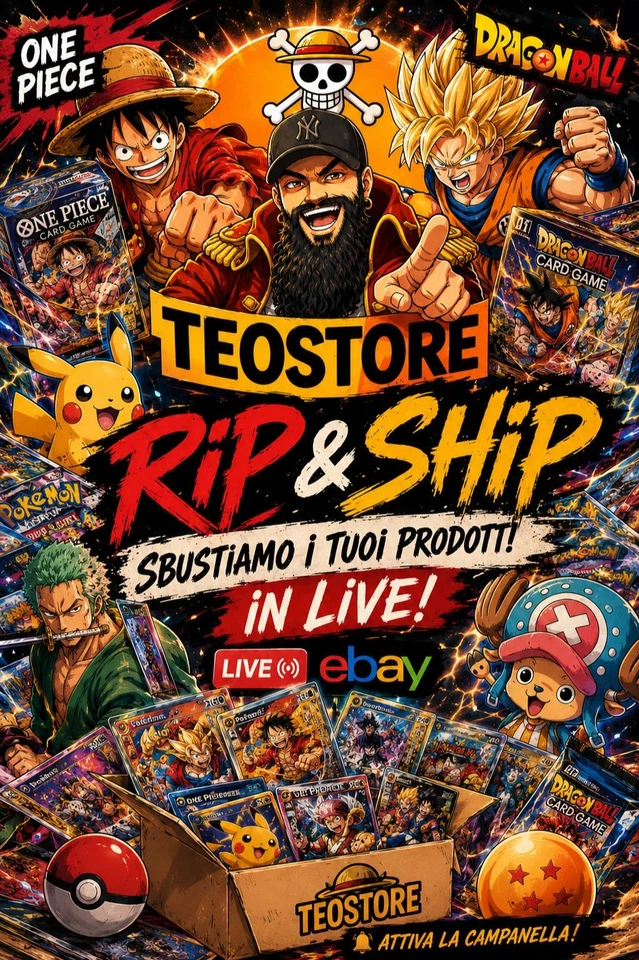 🔥 RIP & SHIP LIVE | Pokémon • One Piece • Dragon Ball 🔥
