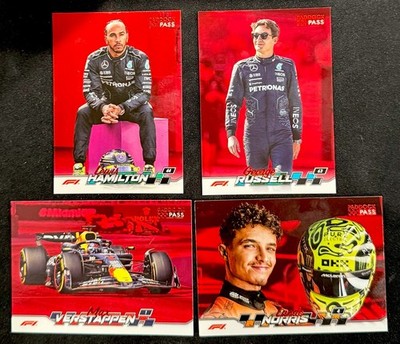 2024 Topps Paddock Pass F1 Racing - Red Foil Parallel Set Builder #1-80 - Pick!
