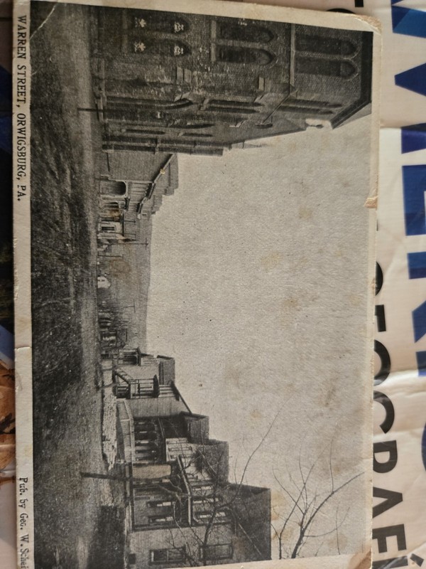 Vintage Orwigsburg PA Postcard 1910s Warren St. Schuylkill County
