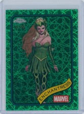 Enchantress 2025 Topps Chrome Hulk Green Lazer Refractor /99 #43