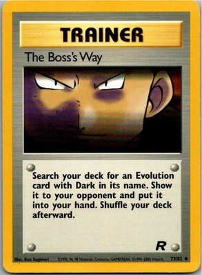 Der Boss hat immer Recht 73/82 | Team Rocket | Englisch | Pokémon TCG