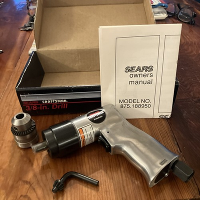 #ad Craftsman Pneumatic 3 8quot; Air Drill Tool #188950 $37.05