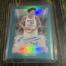 2024 WNBA Prizm Brittney Griner Teal Throwback Auto 35/35 Mercury
