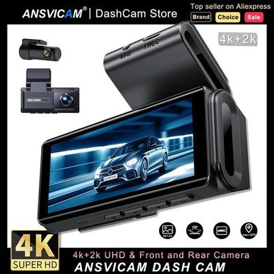 Dash Cam UHD 4K Front 2K Rear View GPS WIFI ADAS Car DVR Touch Screen Hardwire