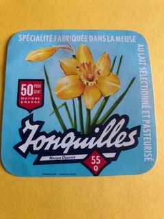 etiquette de fromage JONQUILLES(variante) meuse 55Q
