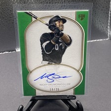2018 Topps Definitive Nicky Delmonico Rookie On Card Auto Autograph Green #19/25