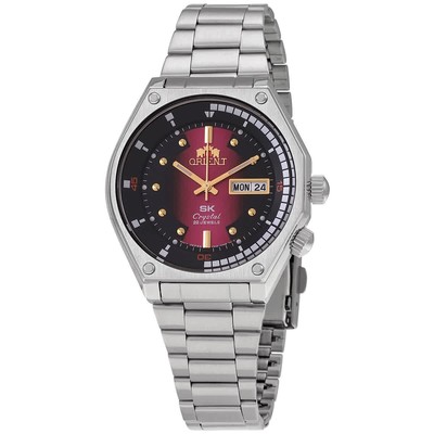 Orient Automatic Pink/Black Dial Stainless Steel Men's Watch RA-AA0B02 R