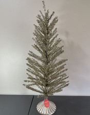 Vintage Style Silver Tinsel Christmas Tree 36...