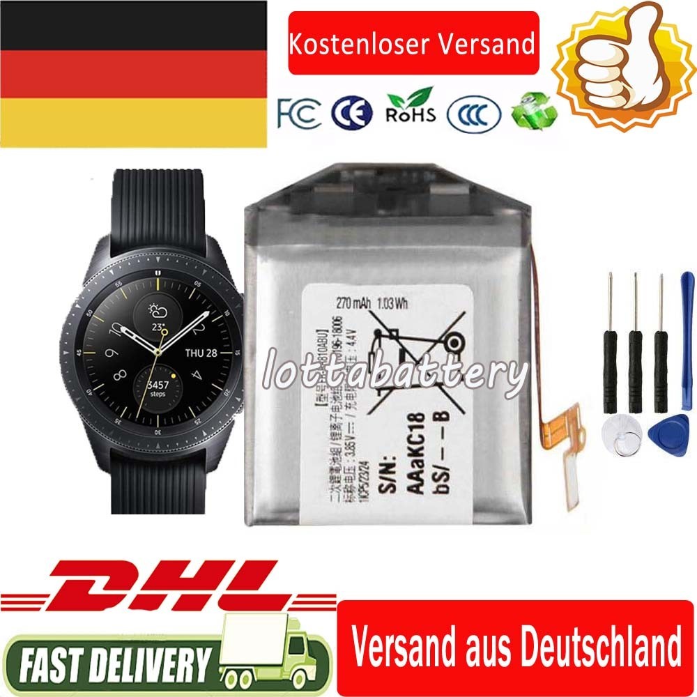 Batteria per Samsung Galaxy S4 Watch 42mm SM-R810 SM-R815 SM-R810NZDAXAR GH43-04857A