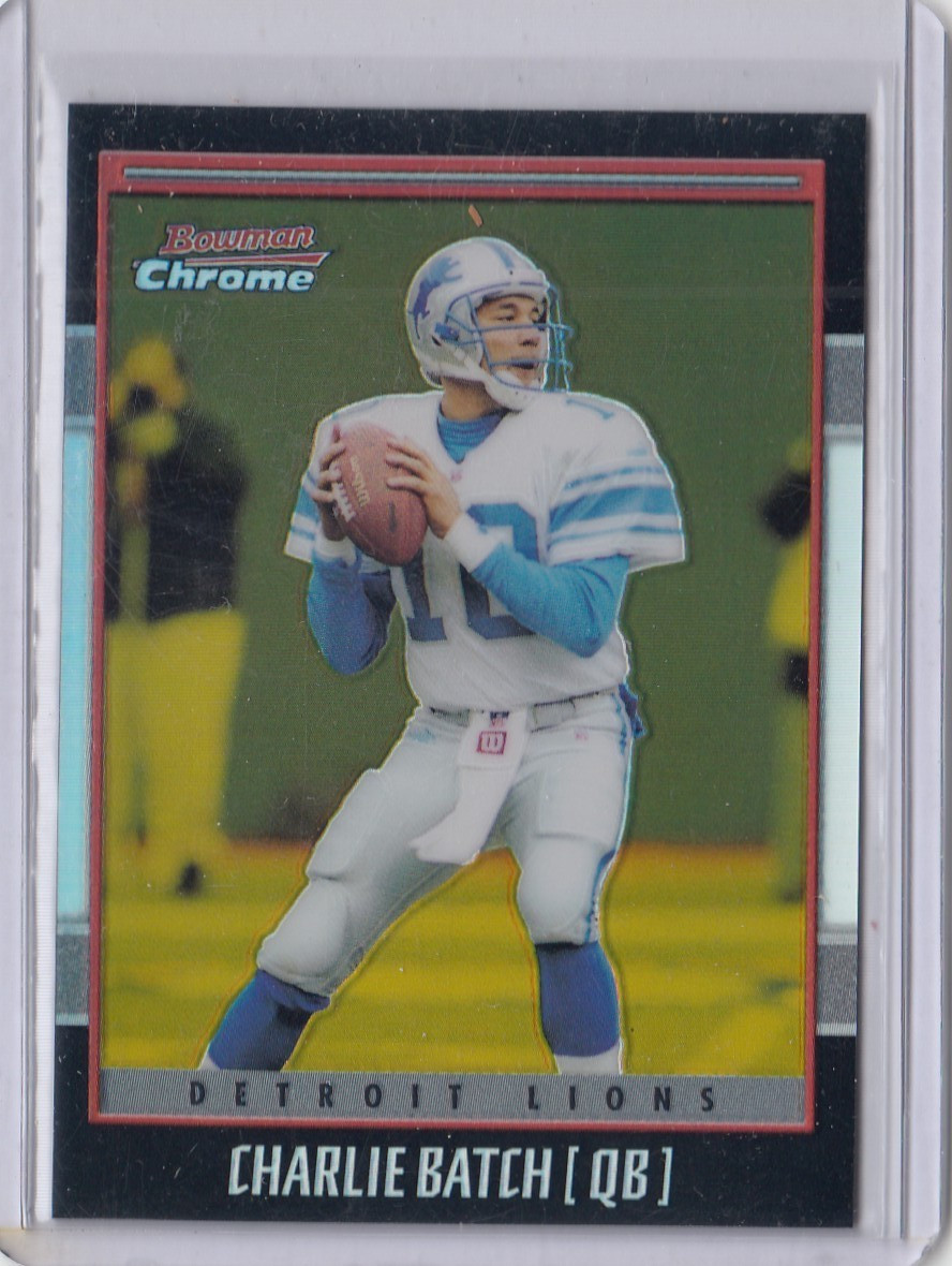 2001 Bowman Chrome Gold Refractors #39 Charlie Batch 68/99