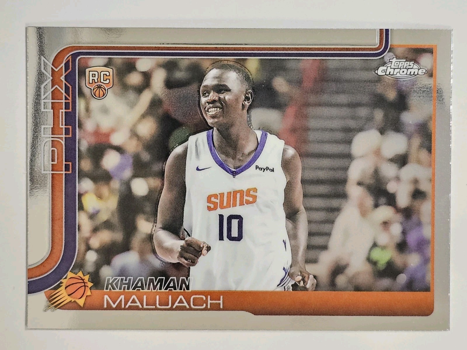 2025-26 Topps Chrome Basketball Khaman Maluach #260 Phoenix Suns RC