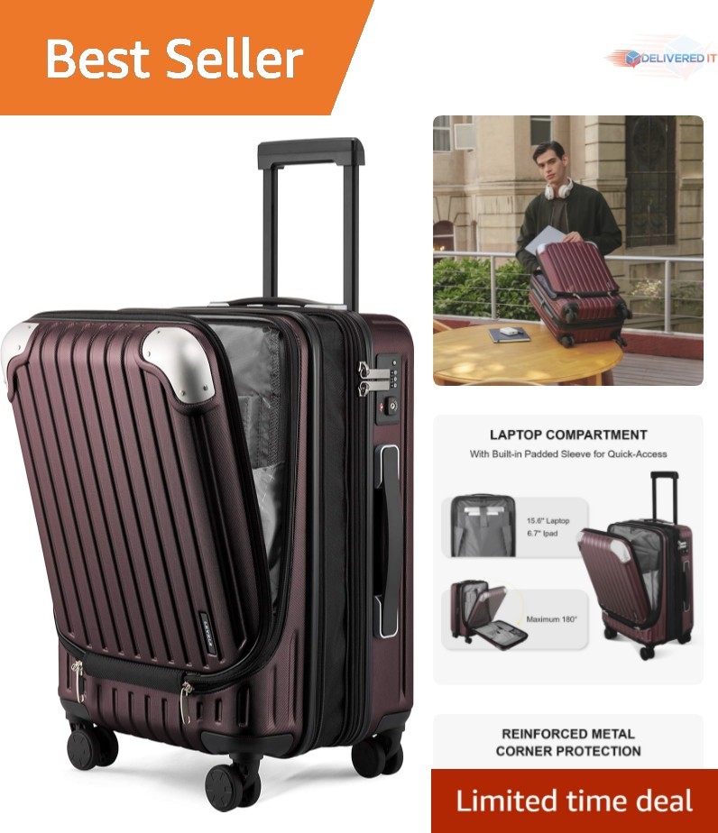 Carry On Luggage Hard Shell 20 Inch Expandable Spinner with 