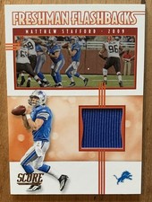 2020 Score Matthew Stafford Freshman Flashbacks #FF-MS Patch