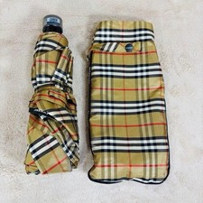 Burberry Umbrella Nova Check Plaid Classic Unisex Folding Authentic RARE