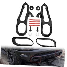 Front Car Front Forged Heavy Duty Tow Hooks Compatible with 2019 2020 Black