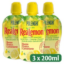 ReaLemon Lemon Juice 3 x 200ml Tasty Practical Convenient Blended from Selected