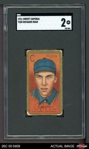 1911 T205 Dick Egan Reds SGC 2 - GOOD