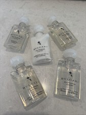 Lot of 5 Bvlgari Au the Blanc 18m 2 Shampoo 2 Shower Gel 1 Conditioner Travel