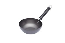 Small Carbon Steel Wok Non Stick Round Pan Induction Safe 20cm