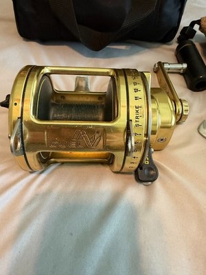 Duel Double Speed 4/0 Gold Big Game Trolling Reel   Italian Made - Top of line