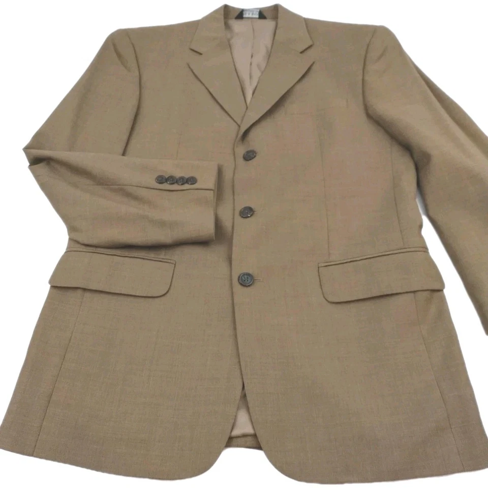 Traje Hombre 40R Jos A Bank Pantalón 34 X 30 Marrón 100% Lana Tweed Excelente  Foto 4 de 4