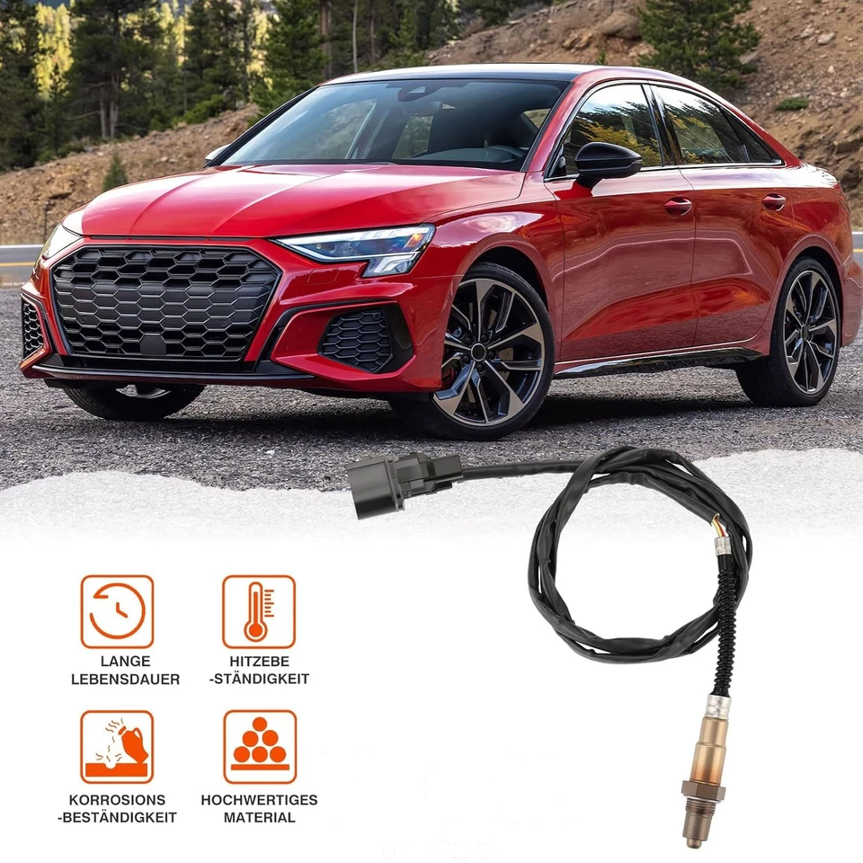 Sonda lambda adatta per VW Passat Polo Touareg Transporter IV 0258007351 prima catalizzatore - Immagine 3 di 4