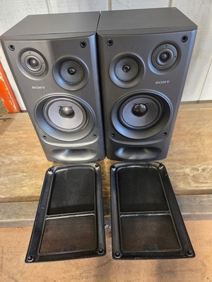 Sony SS-H3800N 3 Way 100 Watt Bookshelf Speaker System Tested & Working