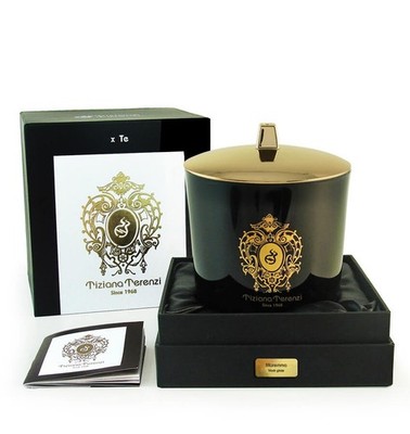 Tiziana Terenzi Camino Kerze mit Golddeckel - 500g - Neu in OVP