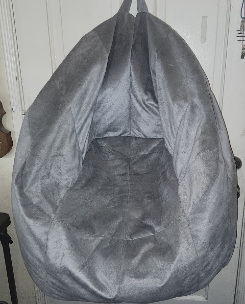 Big Joe Refillable Bean Bag Chair Light Gray