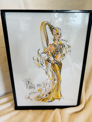 Barbie Mattel Designer: Bob Mackie Porcelain Barbie Gold Dress #5405 - Picture 2 of 7