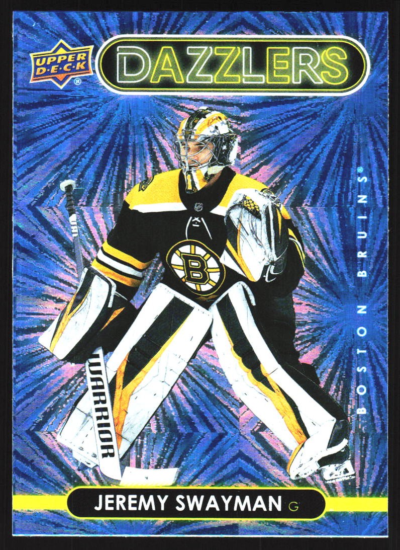 2021-22 Upper Deck #DZ-4 Jeremy Swayman Dazzlers Blue