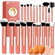 Makeup Brushes Set, Mlemle Professional 26 Pcs Kit, Include rose gold