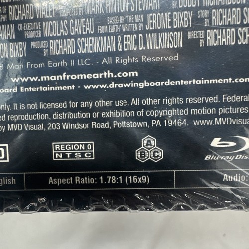 Man from Earth: Holocene (Blu-ray, DVD 2017) Sci Fi NEW Sealed - Picture 3 of 4